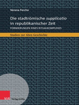 cover image of Die stadtrömische supplicatio in republikanischer Zeit